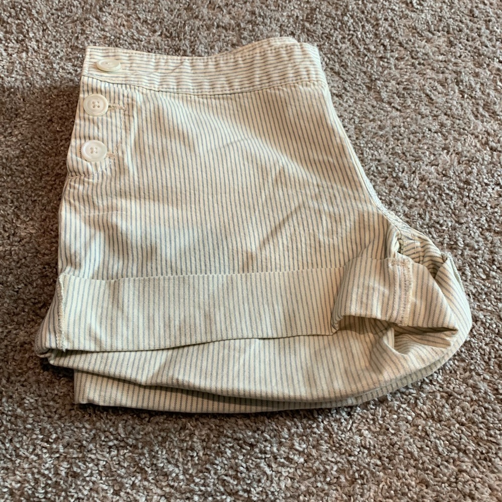 Size 2 Gap Shorts, blue and white stripes